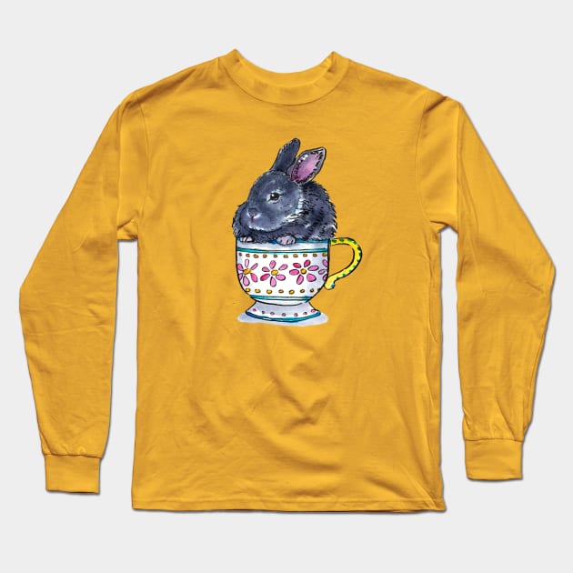 Lil Bunny Long Sleeve T-Shirt by sketchcadet